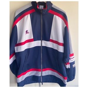 Champion men’s vintage sweatshirt red blue white M